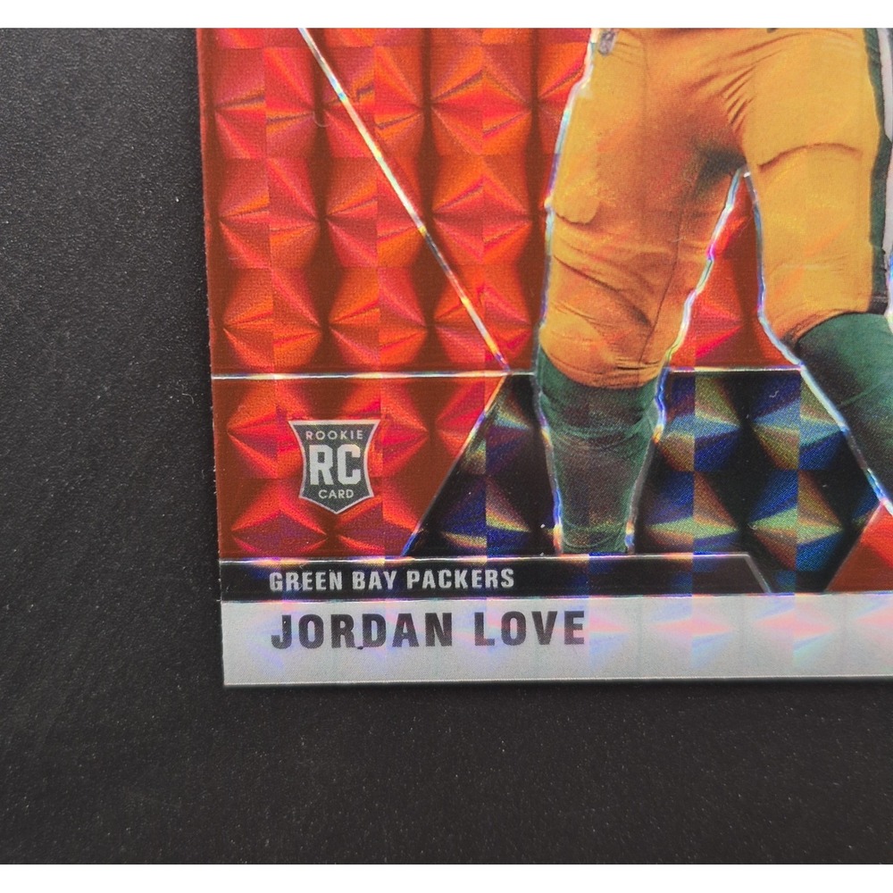 2020 Panini Mosaic Jordan Love #264 NFL Debut Red Mosaic Prizm (RC) Packers - Picture 7 of 12
